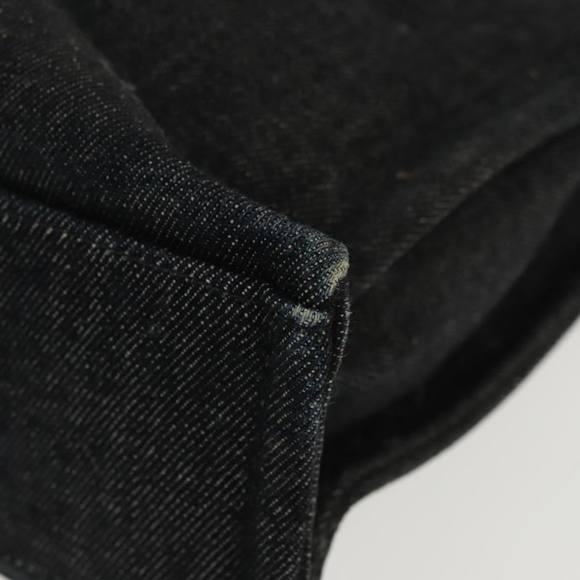 BURBERRY Blue Label Tote Bag Canvas Silver Black Auth 96669 - Picture 16 of 16